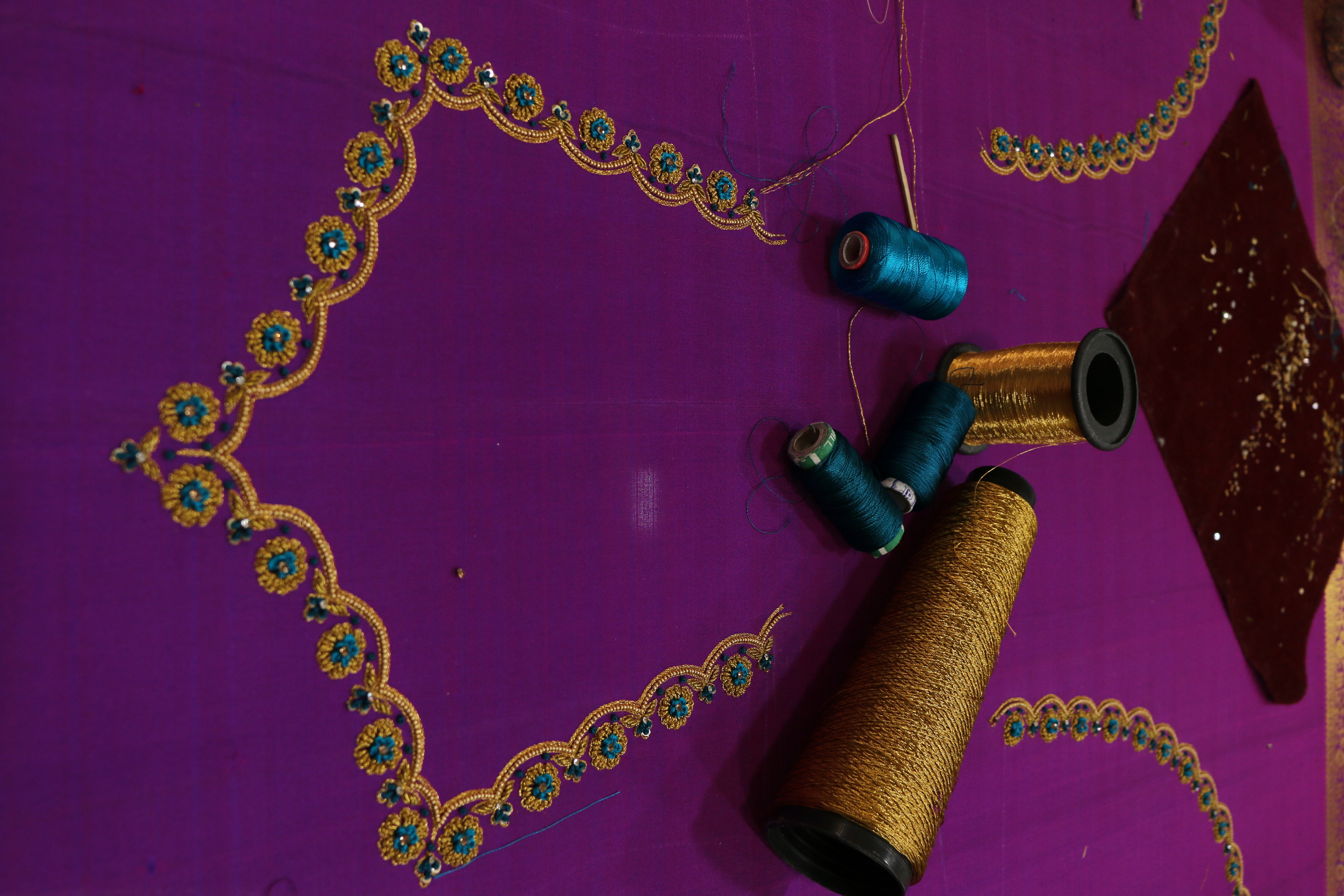 Neckline Embroidery look 1